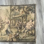 Made In France Woven Scenic Wall Tapestry French Country Couple Dancing Beige