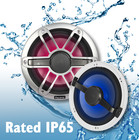 1 Pair 6-1 2  2-way Marine Boat Speakers 12v Rgb Led Lighting 150w Audio Systems