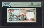Bermuda 20 Dollars 1-3-1976 P31bs  specimen  Uncirculated Grade 63