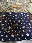 Primitive Style Country Farmhouse Rusty Wire Egg Storage Basket Decor