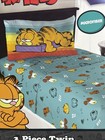 Garfield 3 Piece Twin Sheet Set Microfiber Nickelodeon Cartoon Bedding Odie J2