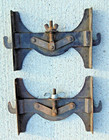 Pair Of 2 Vintage Seng Steel Equipment Chicago Short Bed Rail Stretchers   Nice