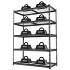 4000lbs Heavy Duty Shelving  48   w X 24   d X 72   h  5-tier Adjustable Metal
