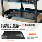 2pcs 1u Server Rack Shelf 10  254 Mm Depth Vented Rack Mount Shelf Tray