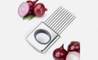Onion Holder Slicer Vegetable Tools Tomato Cutter Stainless Steel Kitchen Gadget