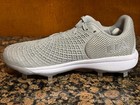 New  Womens Under Armour Glyde 2 0 Metal Fastpitch Softball Cleats Grey silver