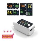 New 2 In 1 Smart Pulse Fingertip Oximeter With Blood Presure  Spo2 Pr Pi Sys Dia