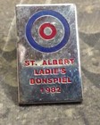 St Albert Ladies Bonspiel Curling Pin Badge 1982