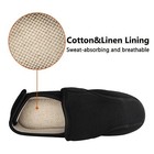 Mens Wide Fit Slippers Lightweight Memory Foam House Shoes For Indoor Outdoor