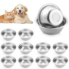 Pcs Metal Dog Bowls Stainless Steel     Small Pet Food And Water Bowls For 12