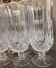 Set Of 8 Vintage Cristal D arques Longchamp Clear Iced Tea Goblets 12oz 7  Glass