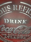 Coca-cola Vintage Cast Metal Sign Handmade
