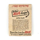 Jell-o Budget Book Recipe Matchbook 1950s Apple Fluff Star Mold Diamond D1750