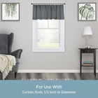 Petit Window Curtain Clip Rings  14-pack  Black