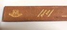 Vintage Leather Ink Blotter Gold Gilt Signature Blotter Visio Percta Md