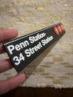 34th St Penn Station Subway Sign Replica Train Nyc Mta New York Student Gift