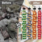 4 Pack Hanging Merchandise Strips With Hooks For Retail Display Snack Organizer