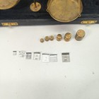 Antique Brass Jewellery Scales  Weights And Balance- Complete Set