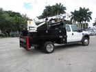 2009 Ford F450 Sd Utility Service Crane Truck With 5000lb Crane With Flat Bed 