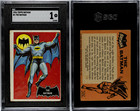 1966 Topps Batman The Batman  1 Black Bat - Sgc 1 The Dark Knight Rc  