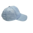 Polo Ralph Lauren Blue Chambray Polo Bear Dad Hat Leather Strap Nwt