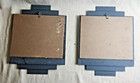 2 Vintage Mechanical Mirror Works Geometric Art Deco mid Century Stacked Mirrors