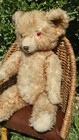 Vintage Rare German 1950   s Mohair Teddy Bear  august fully Jointed Red Eyes 51cm