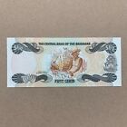 Bahamas P-42a Fifty Cents Young  mature  Qeii Portrait Now Rather Scarce In Unc 
