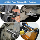 Grease Gun Coupler Tip Lock N Lube 12000 Psi Leak Proof 1 8 Npt Dual Handle