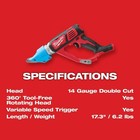 Milwaukee Tool 2636-20 M18 14 Gauge Double Cut Shear  tool Only 