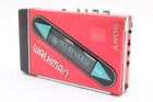  excellent  Sony Walkman Stereo Cassette Player Wm-102 Red From Japan 2973463