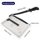 A4 Paper Cutter Heavy Duty Metal Base Stack Trimmer Guillotine 13 cutting Length