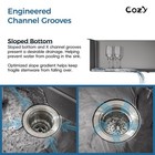 Cozy Stainless Steel Kitchen Sink  33  Double Bowl Black Overmount
