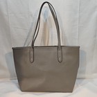 Coach Crossgrain City Zip Tote F58846 Heather Gray Leather