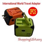 2  International Universal Travel Adapter 2 Usb Charger Power Converter O g