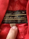 Vintage Late 60s 70s Eddie Bauer Down Vest Large Outdoors Talon Zipper Red 40