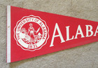 Orig  1970s Alabama Crimson Tide  full-size Vintage Pennant  Tuscaloosa  Alabama