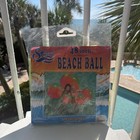 Jumbo Round Inflatable Strand 48    Beach Ball In82703-48  Yellow Green Pink Multi