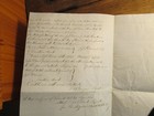 Antique Ephemera 1834 Hancock County Me Township No  8 Handwritten Land Deed