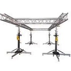 Two Heavy Duty 19ft Lighting Crank Stands Lighting Crank Stands W outrigger550lb
