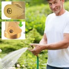3 4  Garden Water Hose Nozzle Shutoff Valve Brass Heavy Duty 3 4  Ght Connector