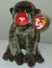 Ty Beanie Baby - Cheeks The Baboon  6 Inch  New Mwmts Stuffed Animal Plush Toy
