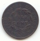 1825 Classic Head Half Cent  Fine Details