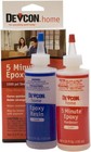 Devcon 5 Min Epoxy 4 5oz X 2 - Clear  Strong Bond
