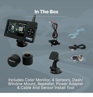Rv Tpms 8 Sensor Wireless Color Monitor Tire Pressure System - Window Or Dash
