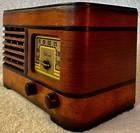 Antique Vintage Wooden Addison Tube Radio   W bluetooth