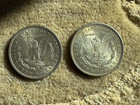 Two 1921  Morgan Dollar Us Coins