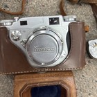 Konica Ii Vintage Silver Rangefinder Film Camera W  Leather Case  Exposure Meter