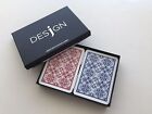 Desjgn 100  Plastic Playing Cards  Poker Size   Regular Index New 1 Set