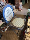 Pepsi Cola Relax Vtg Metal Folding Chair Soda Advertising 